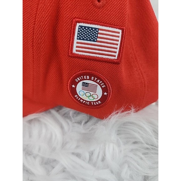 Hurley Team USA Olympics Adjustable Strapback Cap Hat Red One Size New With Tags - Picture 3 of 6